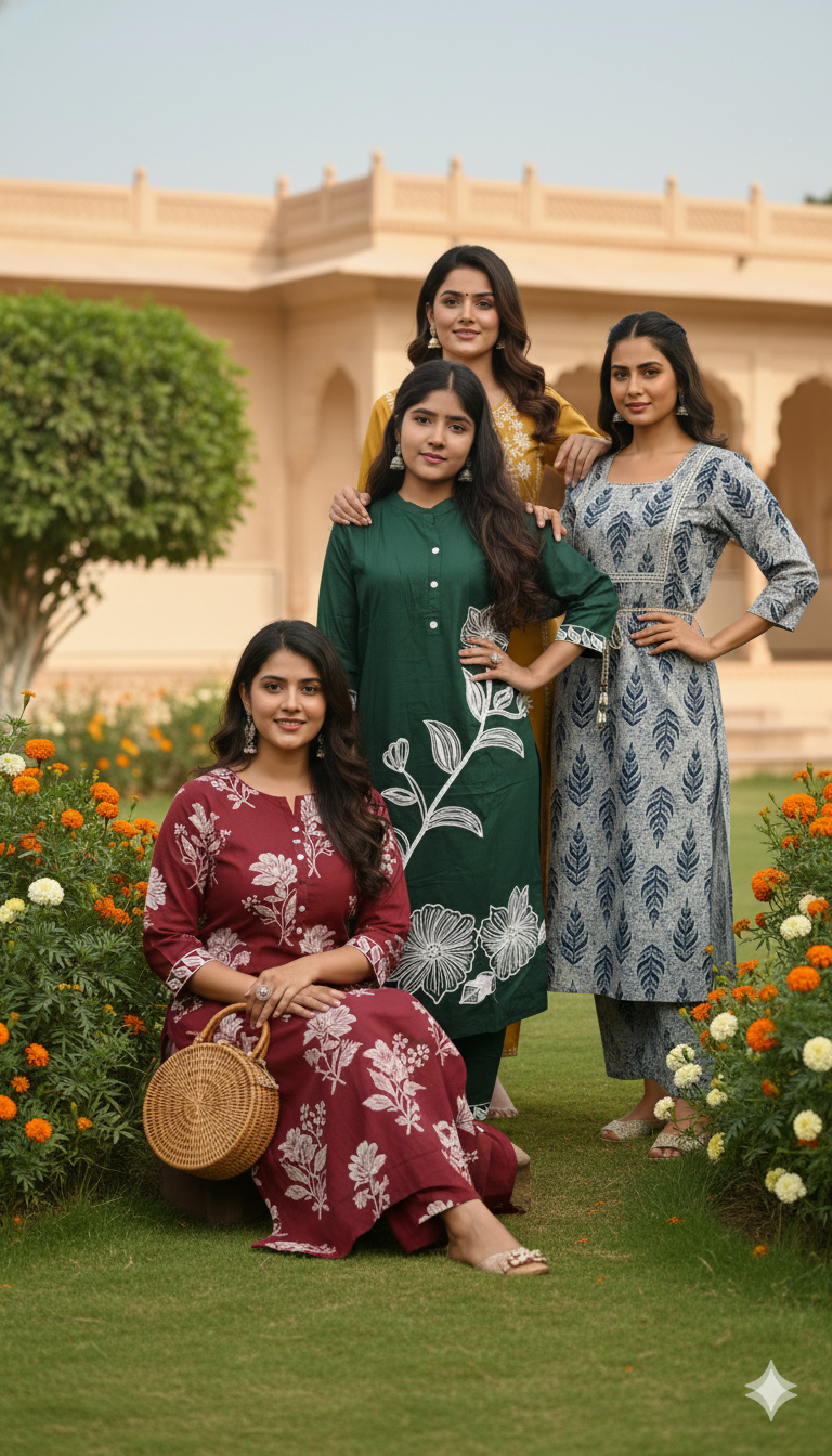 New Collection: Timeless Grace in Every Thread — The Dhruvil Impex Kurti Set Series
