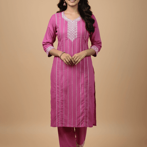 Puple Cotton Kurti for Women – Party Wear & Casual
