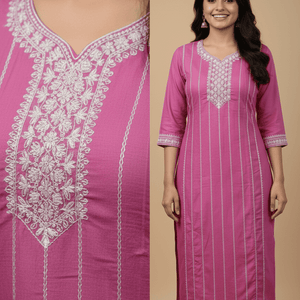 Puple Cotton Kurti for Women – Party Wear & Casual