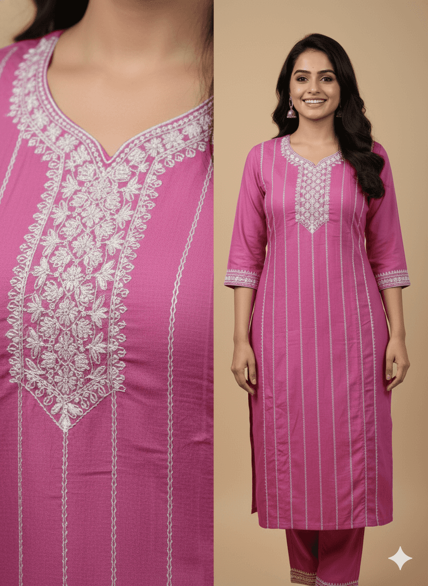 Puple Cotton Kurti for Women – Party Wear & Casual