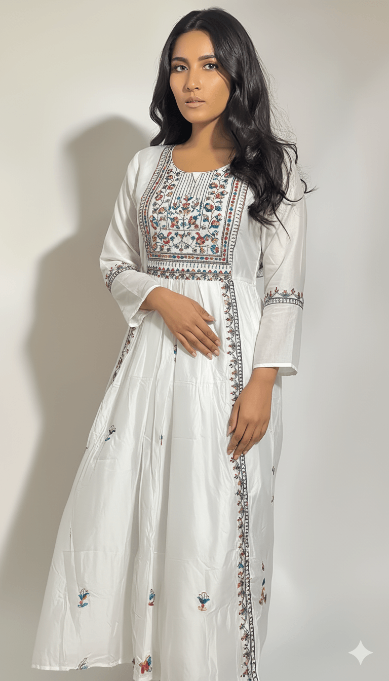 Black Embroidered Kurti Pant Dupatta Set for Women | Premium Festive Traditional Ethnic Wear