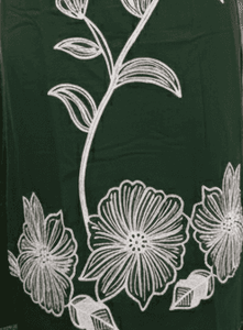 Elegant Women's Rayon Kurti Set with Embroidery - Dark Green