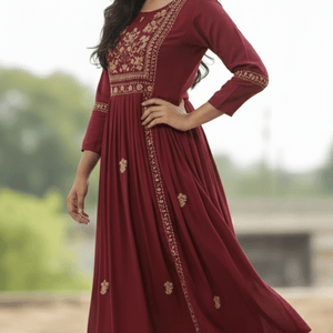 Black Embroidered Kurti Pant Dupatta Set for Women | Premium Festive Traditional Ethnic Wear - Breakup Clothes