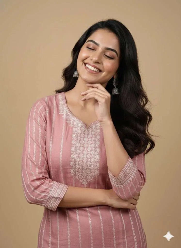 Puple Cotton Kurti for Women – Party Wear & Casual - Breakup Clothes