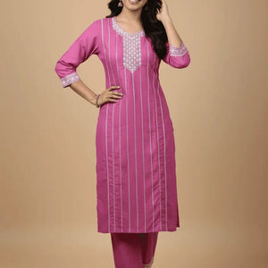 Puple Cotton Kurti for Women – Party Wear & Casual - Breakup Clothes