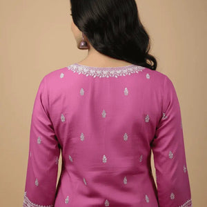 Puple Cotton Kurti for Women – Party Wear & Casual - Breakup Clothes