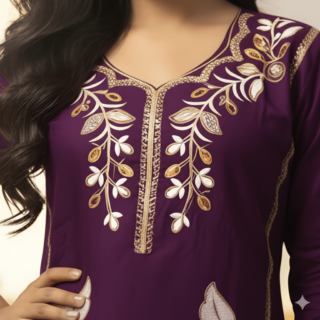 Stunning Pink Embroidery Kurti Set | Women’s Ethnic Wear - Breakup Clothes