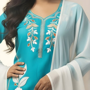 Stunning Pink Embroidery Kurti Set | Women’s Ethnic Wear - Breakup Clothes