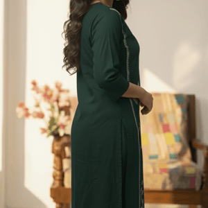 Stunning Pink Embroidery Kurti Set | Women’s Ethnic Wear - Breakup Clothes