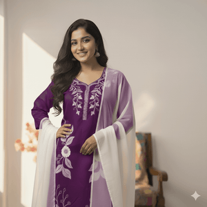 Stunning Pink Embroidery Kurti Set | Women’s Ethnic Wear - Breakup Clothes