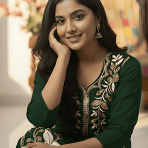 Stunning Pink Embroidery Kurti Set | Women’s Ethnic Wear - Breakup Clothes