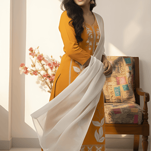 Stunning Pink Embroidery Kurti Set | Women’s Ethnic Wear - Breakup Clothes