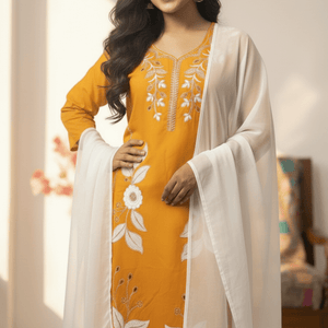 Stunning Pink Embroidery Kurti Set | Women’s Ethnic Wear - Breakup Clothes