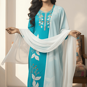 Stunning Pink Embroidery Kurti Set | Women’s Ethnic Wear - Breakup Clothes