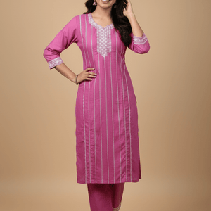 Teal Embroidered Cotton Kurti for Women | Elegant Daily & Office Wear - teal kurti - Breakup Clothes