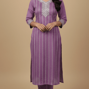 Teal Embroidered Cotton Kurti for Women | Elegant Daily & Office Wear - teal kurti - Breakup Clothes