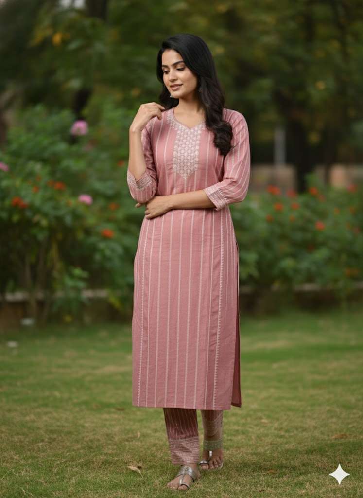 Puple Cotton Kurti for Women – Party Wear & Casual