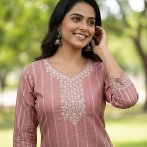 Puple Cotton Kurti for Women – Party Wear & Casual